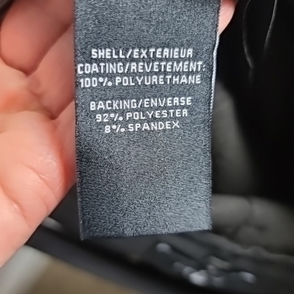 7 FOR ALL MANKIND Black Faux Leather Women Skinny Jeans Size Medium - Picture 3 of 14